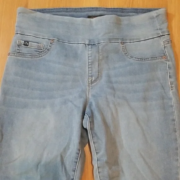Jordache light blue stretch jeggings size large EUC - Picture 3 of 10